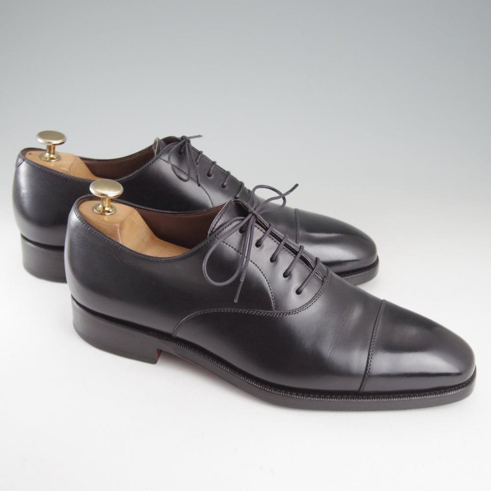 極上★(スペイン製)カルミナ SIZE 6.5【定価￥94,600-★ストレートチップ/80386】RAINラスト/カーフ/黒/メンズ/CARMINA★o984