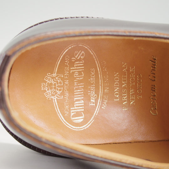 極上★チャーチ 75F/UK7.5【定価￥192,500-★SHANNON/シャノン】103ラスト/プレーントゥ/LIGHT EBONY/濃茶/メンズ/Church's★n900