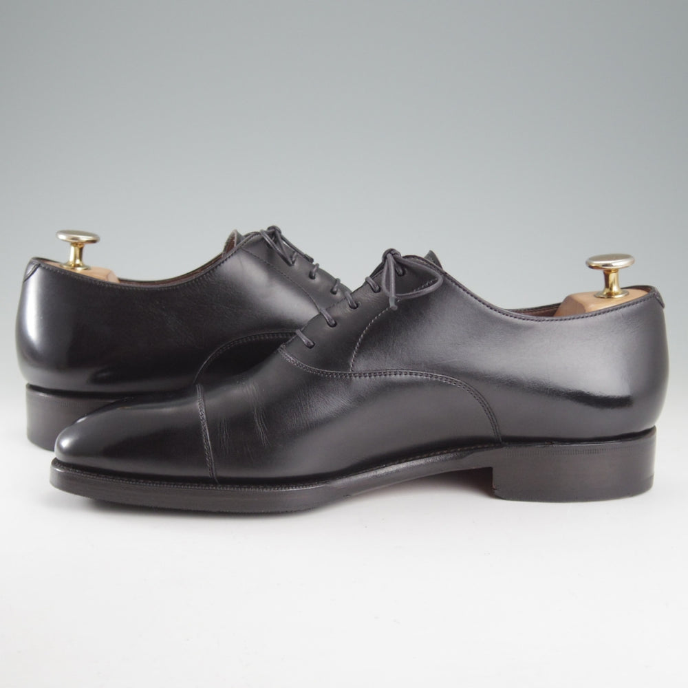 極上★(スペイン製)カルミナ SIZE 6.5【定価￥94,600-★ストレートチップ/80386】RAINラスト/カーフ/黒/メンズ/CARMINA★o984