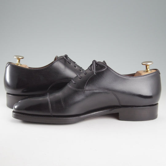 極上★(スペイン製)カルミナ SIZE 6.5【定価￥94,600-★ストレートチップ/80386】RAINラスト/カーフ/黒/メンズ/CARMINA★o984