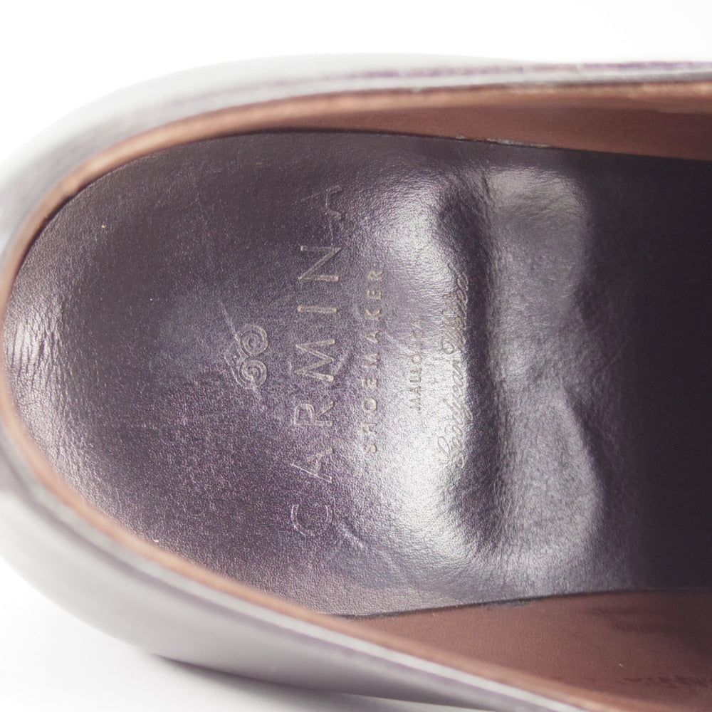極上★(スペイン製)カルミナ SIZE 6.5【定価￥94,600-★ストレートチップ/80386】RAINラスト/カーフ/黒/メンズ/CARMINA★o984