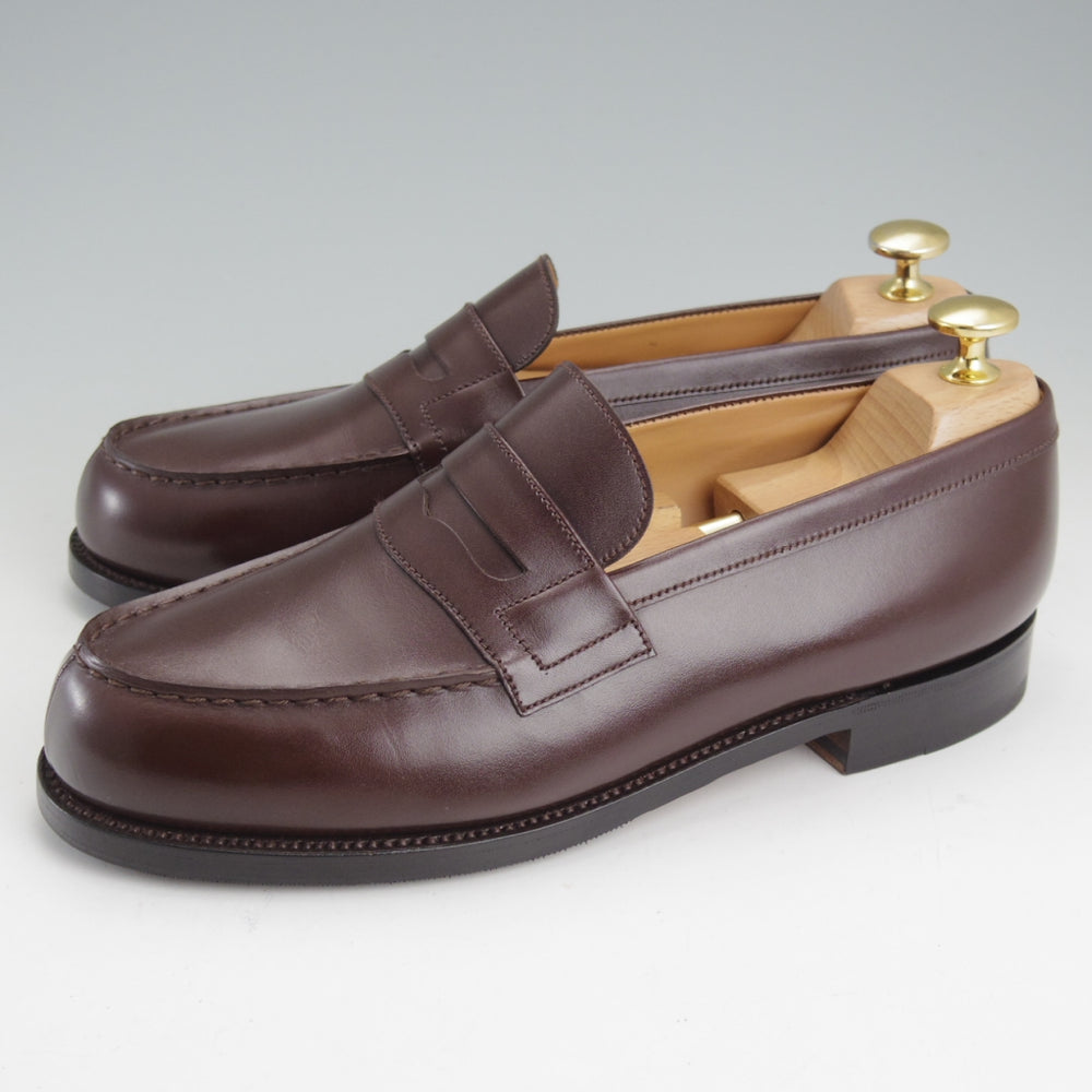 極美品★J.M.ウエストン 5D【定価￥156,200-★180/コインローファー】41ラスト/ボックスカーフ/濃茶/メンズ/Weston/ウェストン★n902
