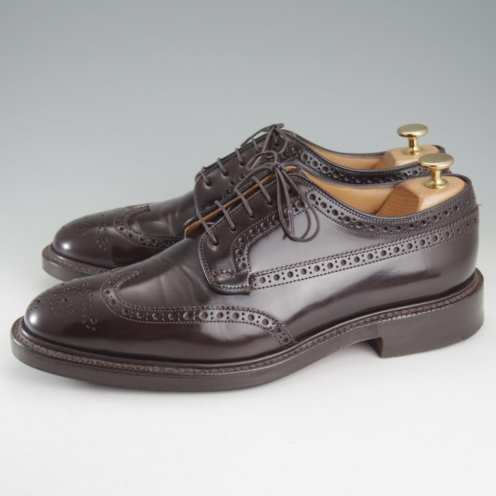 極上★チャーチ 75F/UK7.5【定価￥214,500-★GRAFTON/グラフトン】173ラスト/フルブローグ/濃茶/メンズ/Church's★o986