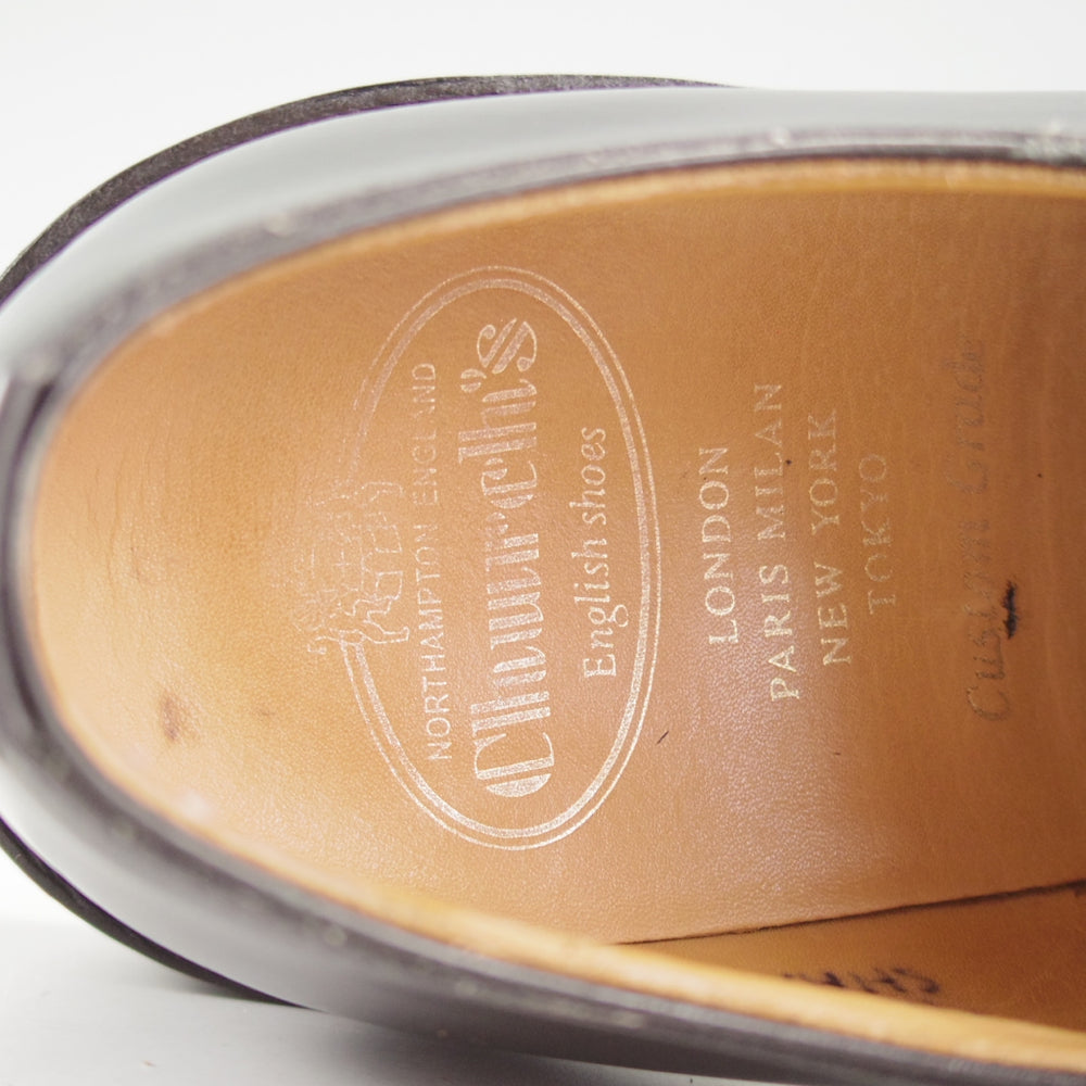 極上★チャーチ 70F/UK7【定価￥192,500-★ダイナイトソール仕様/SHANNON R/シャノン】103ラスト/プレーントゥ/黒/メンズ/Church's★o432