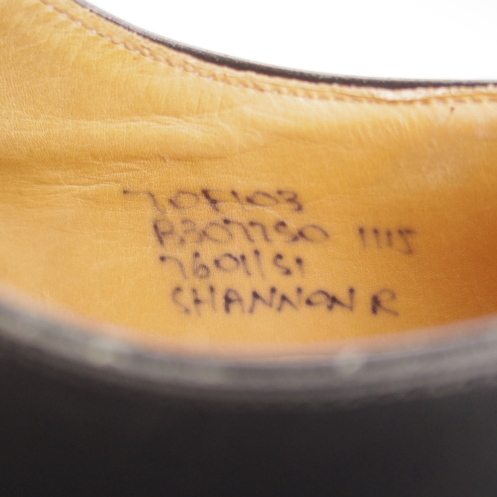 極上★チャーチ 70F/UK7【定価￥192,500-★ダイナイトソール仕様/SHANNON R/シャノン】103ラスト/プレーントゥ/黒/メンズ/Church's★o432
