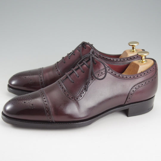 ★(英)ガジアーノ&ガーリング 7.5E【パターンオーダー品★セミブローグ仕様のST.JAMES/GG06ラスト】カーフ/赤茶/GAZIANO&GIRLING★o433