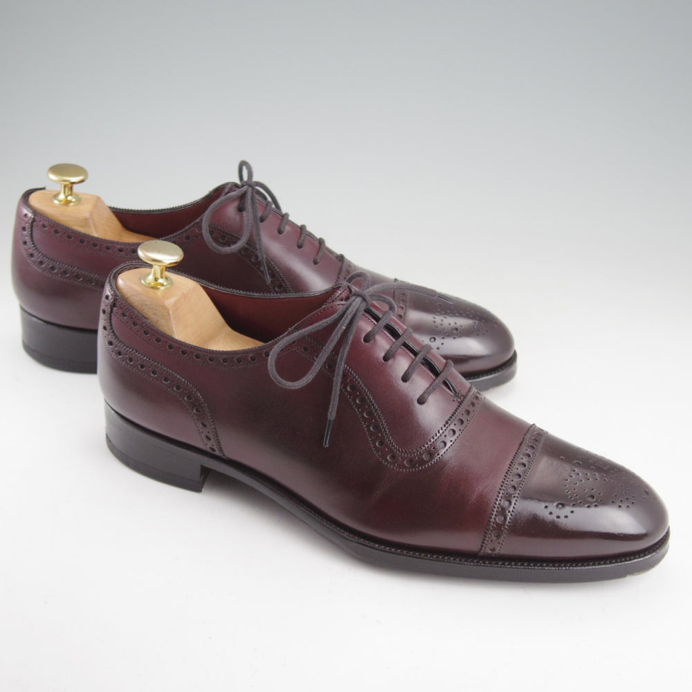 ★(英)ガジアーノ&ガーリング 7.5E【パターンオーダー品★セミブローグ仕様のST.JAMES/GG06ラスト】カーフ/赤茶/GAZIANO&GIRLING★o433
