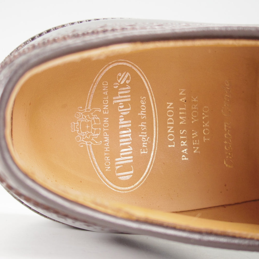 極上★チャーチ 75F/UK7.5【定価￥214,500-★GRAFTON/グラフトン】173ラスト/フルブローグ/濃茶/メンズ/Church's★o986