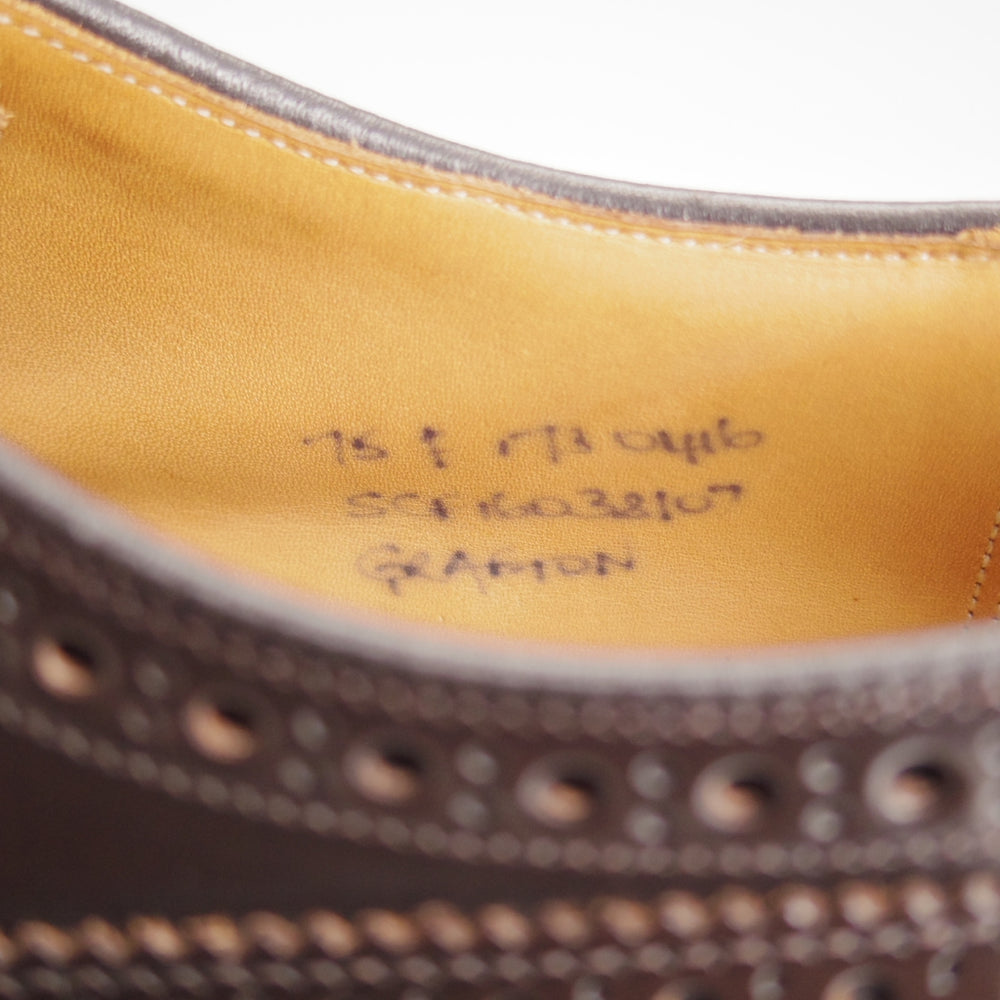 極上★チャーチ 75F/UK7.5【定価￥214,500-★GRAFTON/グラフトン】173ラスト/フルブローグ/濃茶/メンズ/Church's★o986