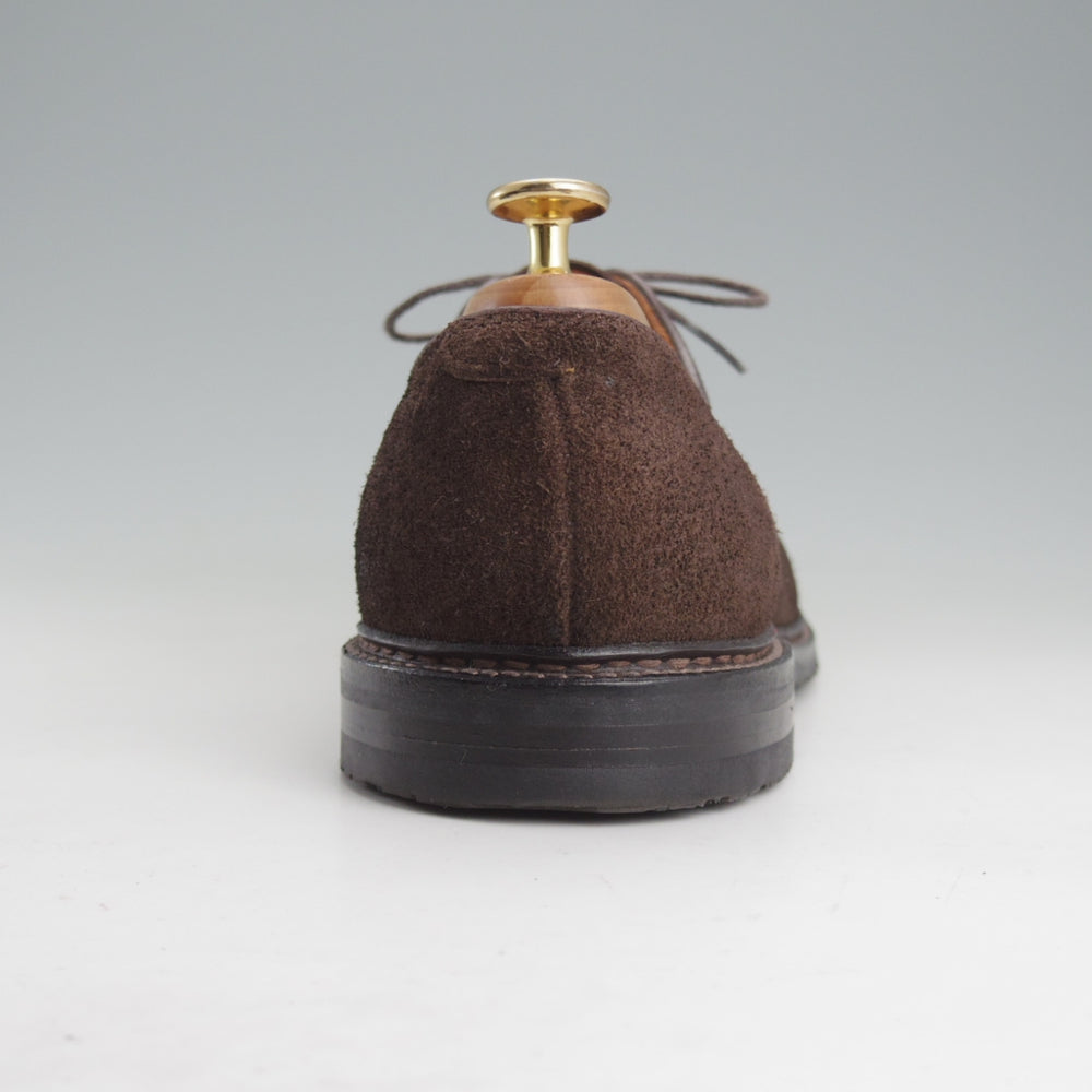 美品★オールデン 8D【現行定価17万円以上★プレーントゥ/N9401】バリーラスト/スエード/濃茶/メンズ/ALDEN★o434