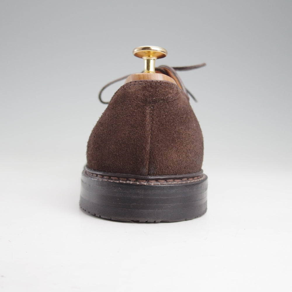 美品★オールデン 8D【現行定価17万円以上★プレーントゥ/N9401】バリーラスト/スエード/濃茶/メンズ/ALDEN★o434