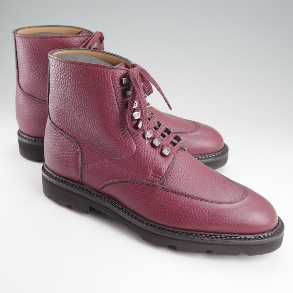 未使用★ジョンロブ 6E【定価￥224,400-★HELSTON/レースアップブーツ】0015ラスト/シボ革/RUSSET/赤茶/メンズ/JOHN LOBB★n904