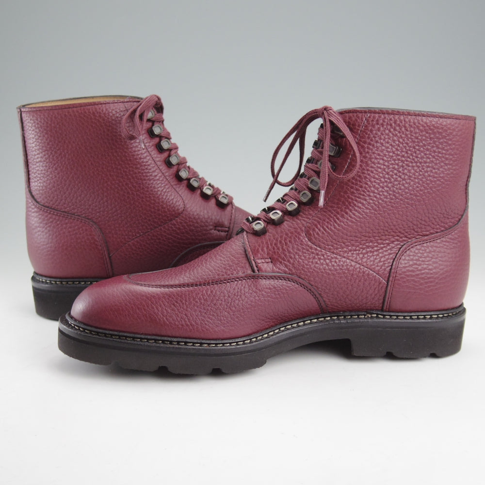 未使用★ジョンロブ 6E【定価￥224,400-★HELSTON/レースアップブーツ】0015ラスト/シボ革/RUSSET/赤茶/メンズ/JOHN LOBB★n904