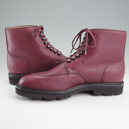 未使用★ジョンロブ 6E【定価￥224,400-★HELSTON/レースアップブーツ】0015ラスト/シボ革/RUSSET/赤茶/メンズ/JOHN LOBB★n904