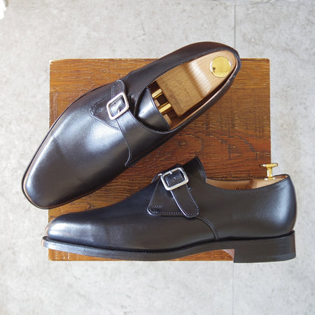 未使用★トリッカーズ SIZE 7【現行定価10万円以上★MAYFAIR/モンクストラップ】M6141/カーフ/黒/メンズ/Tricker's★p581