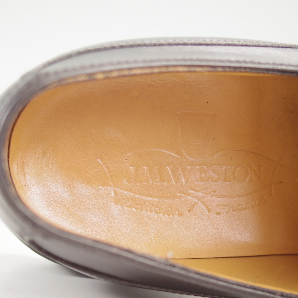 ★J.M.ウエストン 5.5D【定価￥176,000-★ゴルフ/GOLF】641/31ラスト/Uチップ/ボックスカーフ/黒/メンズ/Weston/ウェストン★o435