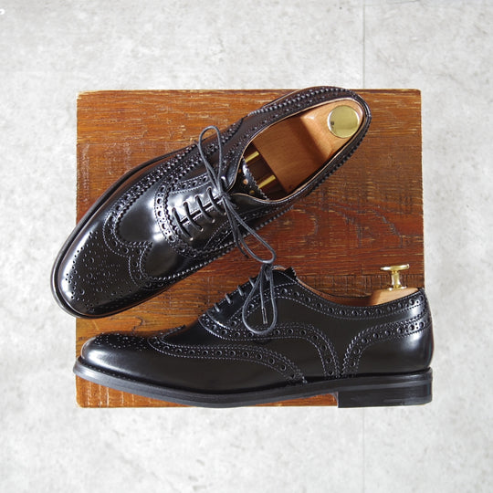 未使用★チャーチ(レディース) SIZE 36.5【定価￥192,500-★バーウッド/BURWOOD WG】ポリッシュドバインダーカーフ/黒/Church's★o994