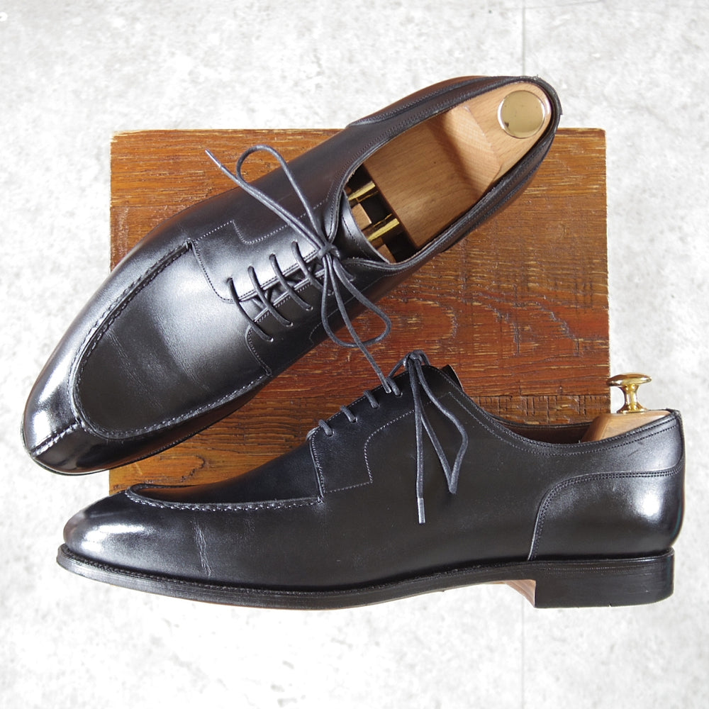 美品★(スペイン製)カルミナ SIZE 10【定価￥94,600-★Uチップ/80883】SINEUラスト/ボックスカーフ/黒/CARMINA★o998