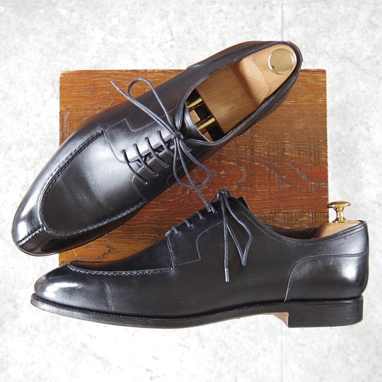 美品★(スペイン製)カルミナ SIZE 10【定価￥94,600-★Uチップ/80883】SINEUラスト/ボックスカーフ/黒/CARMINA★o998