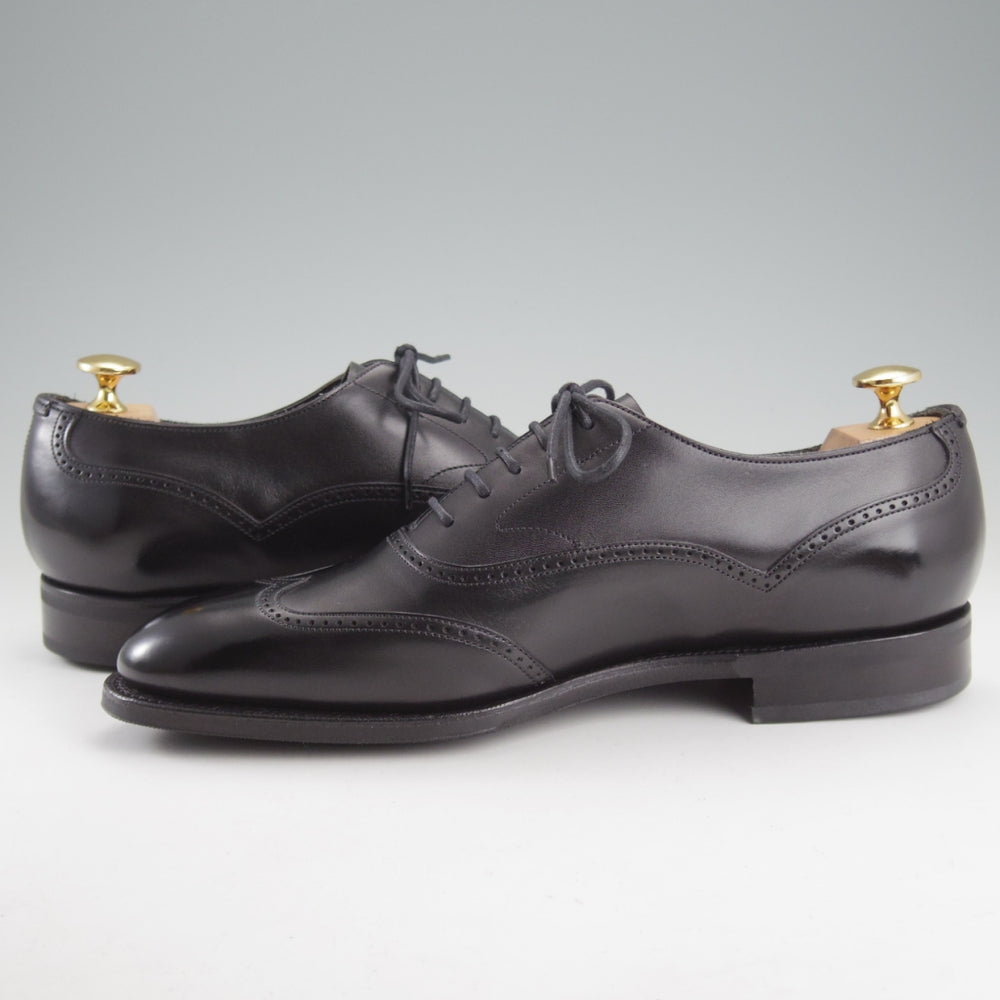 未使用★エドワードグリーン 7E【現行定価20万円以上★EDWARD/ブラインドブローグ】82ラスト/カーフ/黒/メンズ/EDWARD GREEN★o437
