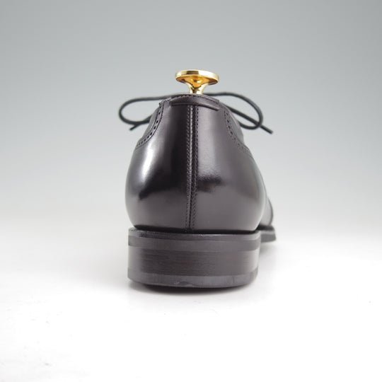 未使用★エドワードグリーン 7E【現行定価20万円以上★EDWARD/ブラインドブローグ】82ラスト/カーフ/黒/メンズ/EDWARD GREEN★o437