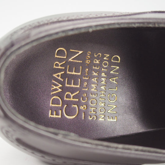 未使用★エドワードグリーン 7E【現行定価20万円以上★EDWARD/ブラインドブローグ】82ラスト/カーフ/黒/メンズ/EDWARD GREEN★o437