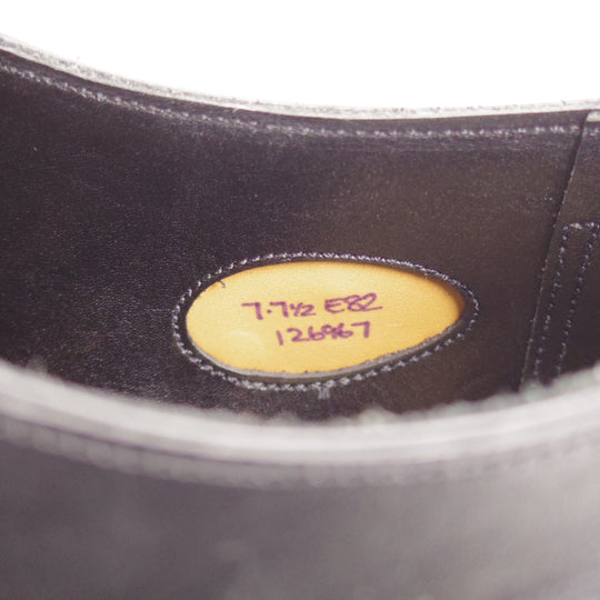 未使用★エドワードグリーン 7E【現行定価20万円以上★EDWARD/ブラインドブローグ】82ラスト/カーフ/黒/メンズ/EDWARD GREEN★o437