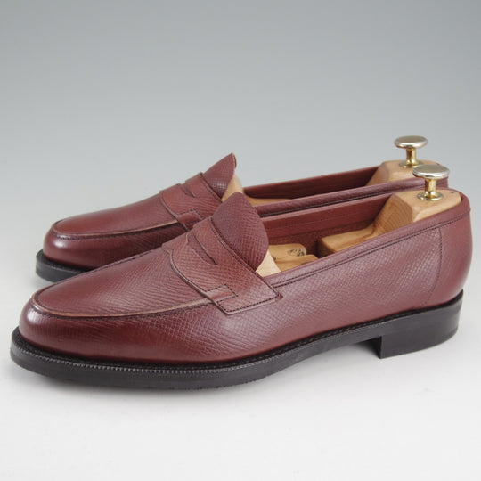 未使用★エドワードグリーン 7E【定価￥245,300-★ユタカーフ仕様/DUKE】デューク/137ラスト/コインローファー/赤茶★o438