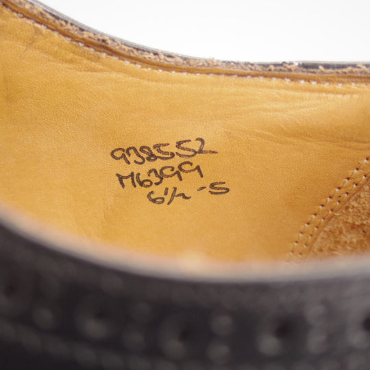 極上★トリッカーズ SIZE 6.5【現行定価13万円以上★ギリーシューズ/M6399】ギリーシューズ/カーフ/黒/メンズ/Tricker's★o991