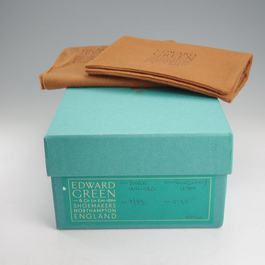 未使用★エドワードグリーン 7E【定価￥245,300-★ユタカーフ仕様/DUKE】デューク/137ラスト/コインローファー/赤茶★o438