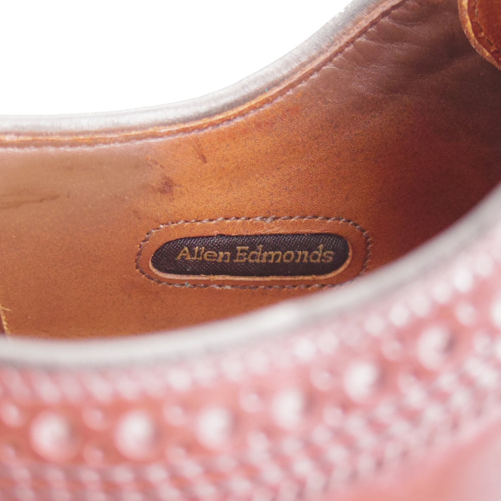 美品★(米)アレンエドモンズ 8.5D【現行定価24万円程度★コードバン仕様/MACNEIL】ロングウイング/赤茶/メンズ/ALLEN EDMONDS★o992