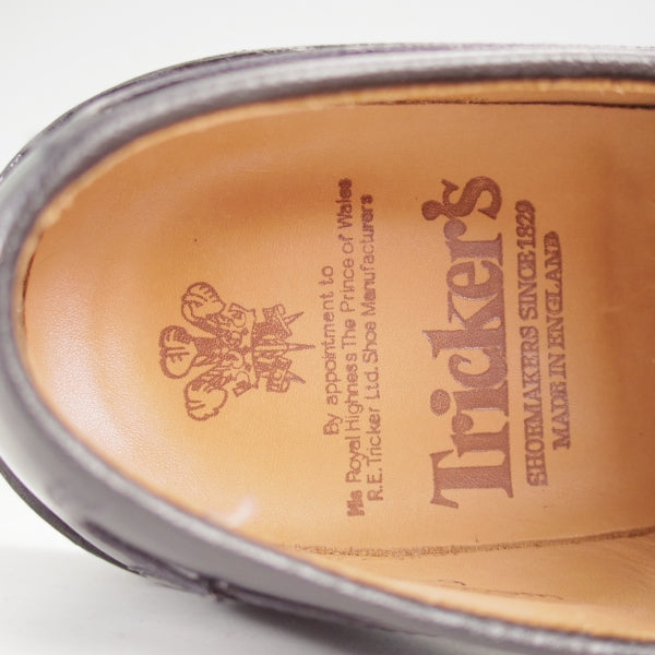 極美品★トリッカーズ SIZE 6【定価￥132,000-★ダイナイトソール/Woodstock/5636】プレーントゥ/カントリーシューズ/黒/Tricker's★n417