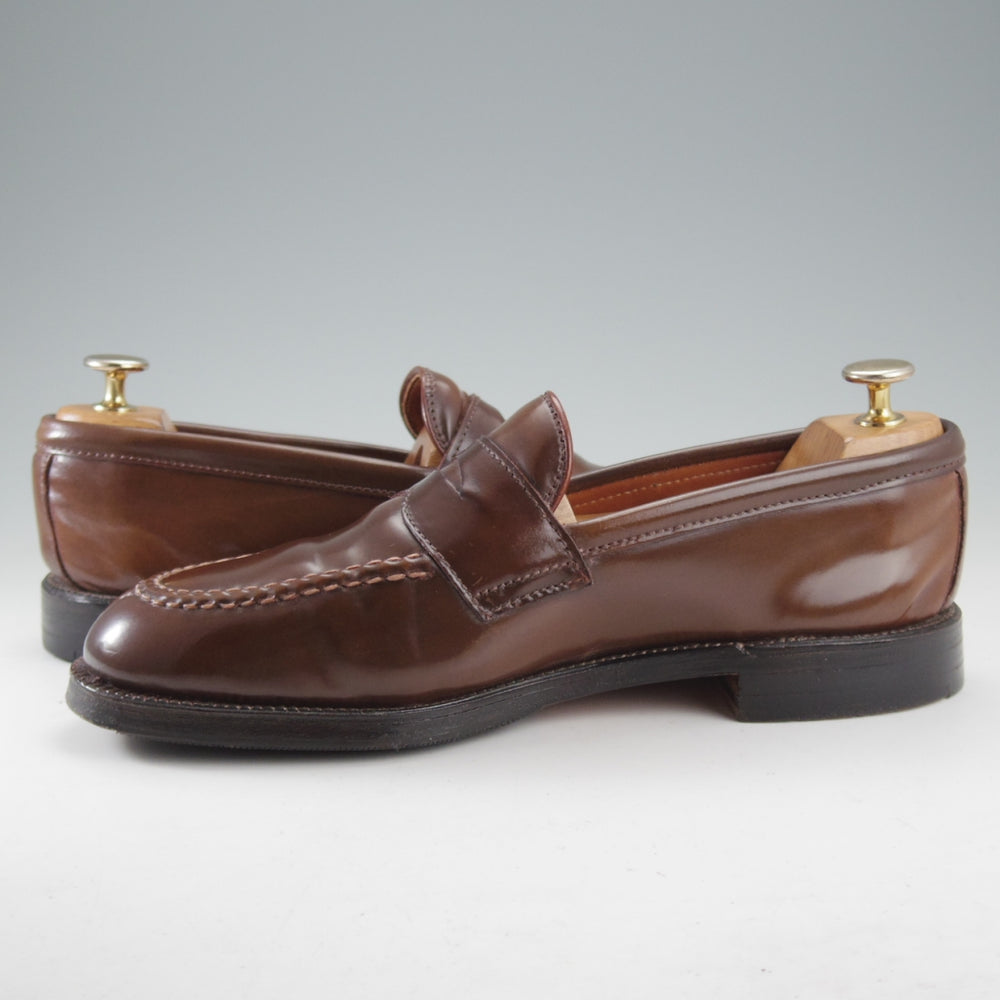 極上★オールデン 7D【貴重★ラベロ色/コードバン/ユナイテッドアローズ別注】96166/トムラスト/コインローファー/茶/メンズ/ALDEN★o439