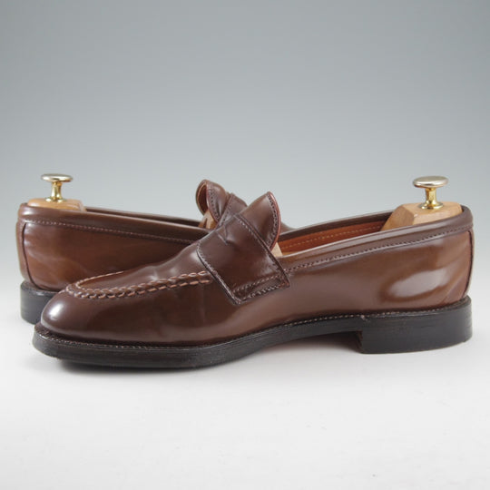 極上★オールデン 7D【貴重★ラベロ色/コードバン/ユナイテッドアローズ別注】96166/トムラスト/コインローファー/茶/メンズ/ALDEN★o439