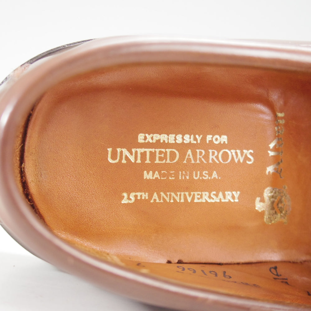 極上★オールデン 7D【貴重★ラベロ色/コードバン/ユナイテッドアローズ別注】96166/トムラスト/コインローファー/茶/メンズ/ALDEN★o439