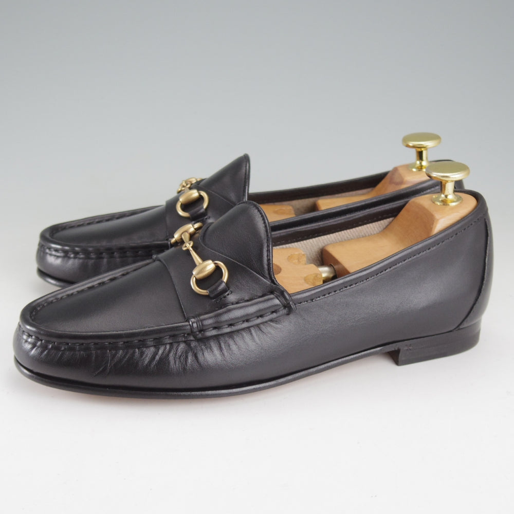 未使用★(伊)GUCCI/グッチ(レディース) SIZE 36【現行定価￥152,900-★1953コレクション/ホースビットローファー】カーフ/黒★o995