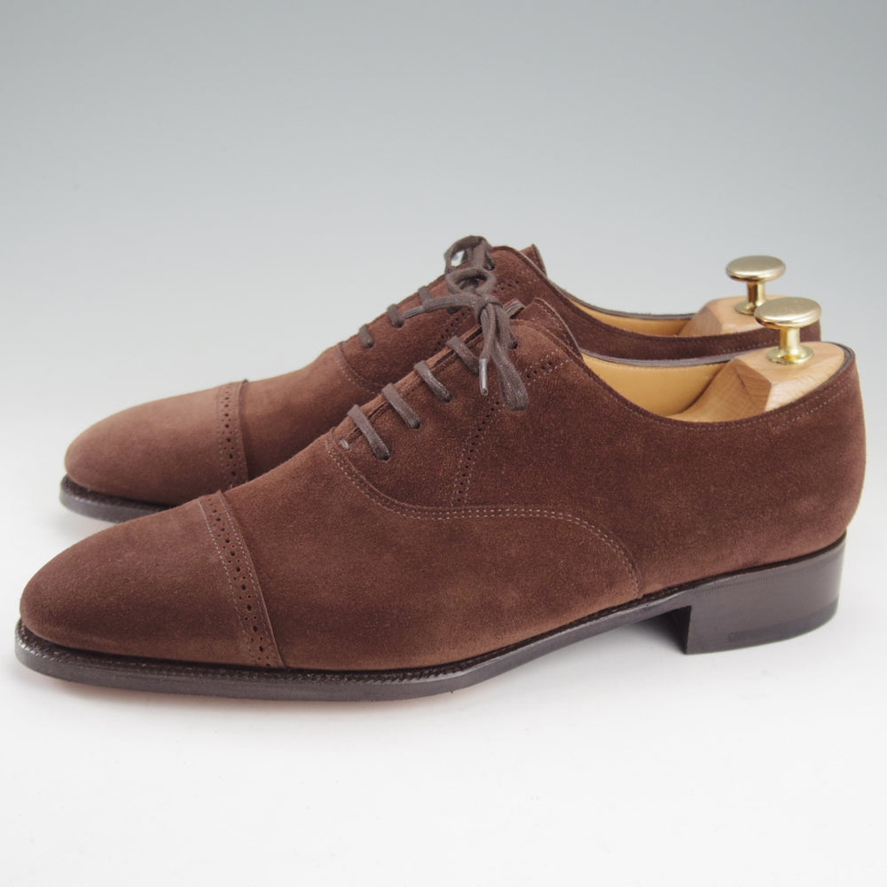 未使用★ジョンロブ 6.5E【定価￥349,800-★フィリップ2/Philip2/プレステージライン】7000ラスト/スエード/濃茶/JOHN LOBB★o441