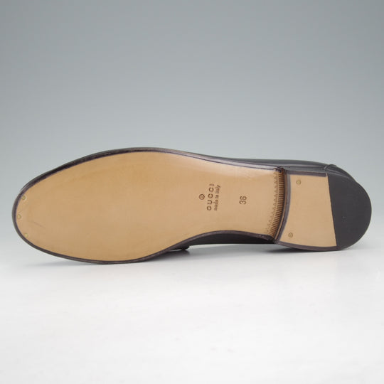 未使用★(伊)GUCCI/グッチ(レディース) SIZE 36【現行定価￥152,900-★1953コレクション/ホースビットローファー】カーフ/黒★o995