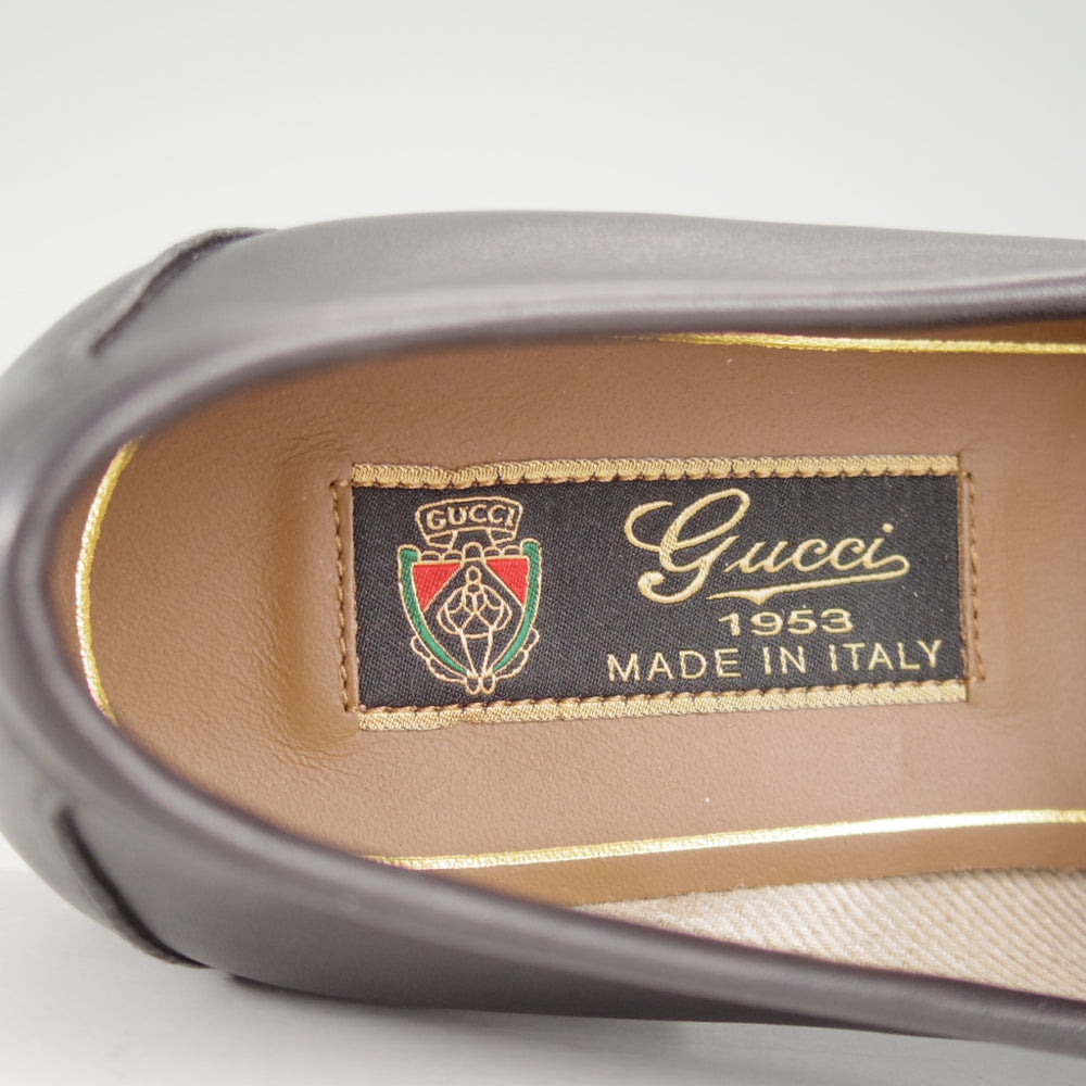 未使用★(伊)GUCCI/グッチ(レディース) SIZE 36【現行定価￥152,900-★1953コレクション/ホースビットローファー】カーフ/黒★o995