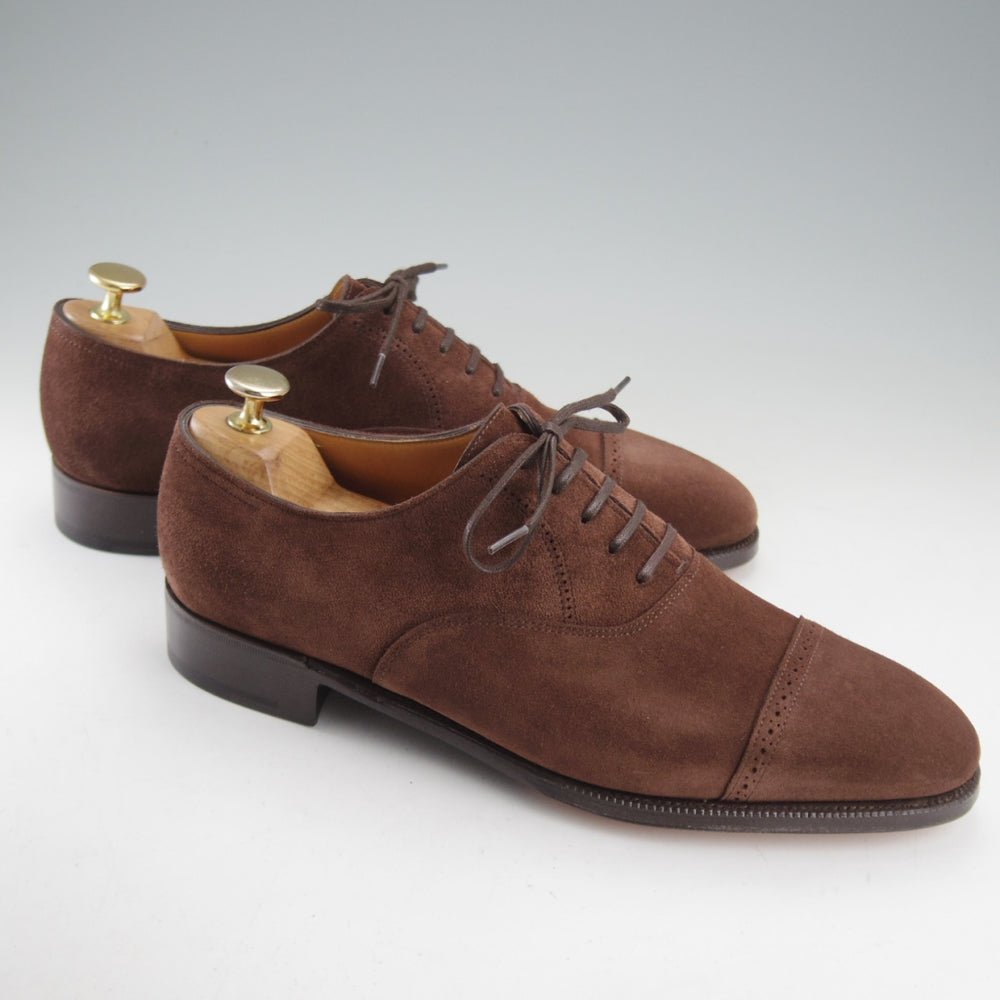 未使用★ジョンロブ 6.5E【定価￥349,800-★フィリップ2/Philip2/プレステージライン】7000ラスト/スエード/濃茶/JOHN LOBB★o441