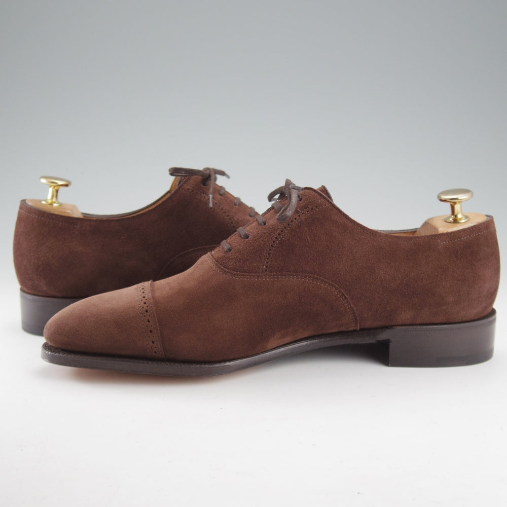 未使用★ジョンロブ 6.5E【定価￥349,800-★フィリップ2/Philip2/プレステージライン】7000ラスト/スエード/濃茶/JOHN LOBB★o441