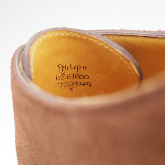 未使用★ジョンロブ 6.5E【定価￥349,800-★フィリップ2/Philip2/プレステージライン】7000ラスト/スエード/濃茶/JOHN LOBB★o441