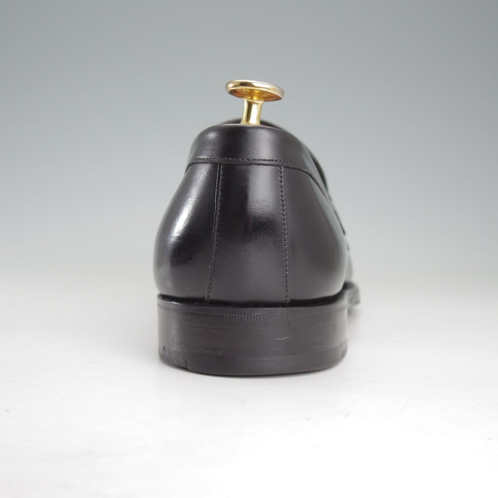 美品★(英)チーニー 8F【定価￥97,900-★HUDSON/ハドソン】5203ラスト/コインローファー/カーフ/黒/メンズ/CHEANEY★p583