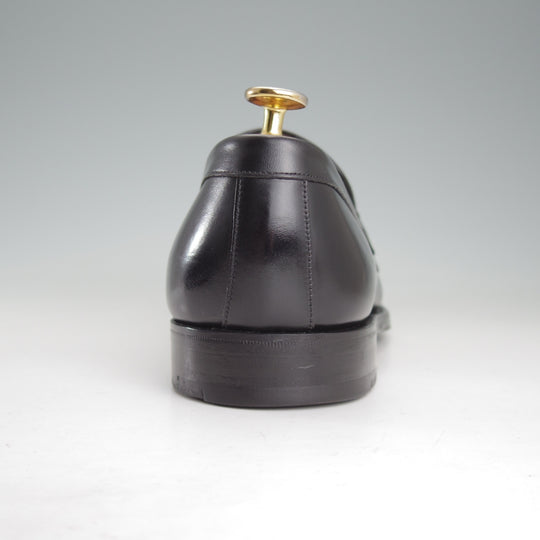美品★(英)チーニー 8F【定価￥97,900-★HUDSON/ハドソン】5203ラスト/コインローファー/カーフ/黒/メンズ/CHEANEY★p583