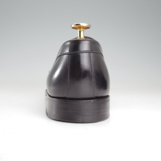 美品★(英)チーニー 8F【定価￥97,900-★HUDSON/ハドソン】5203ラスト/コインローファー/カーフ/黒/メンズ/CHEANEY★p583