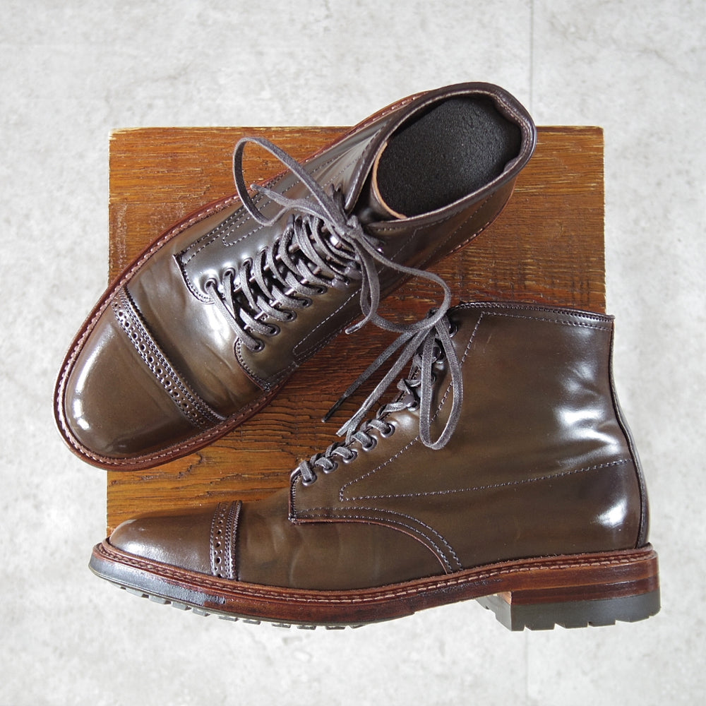 極美品★オールデン 6D【貴重★シガー色/コードバン/D0813HC】レースアップブーツ/Cigar/茶/メンズ/ALDEN★n924