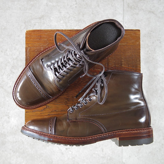 極美品★オールデン 6D【貴重★シガー色/コードバン/D0813HC】レースアップブーツ/Cigar/茶/メンズ/ALDEN★n924