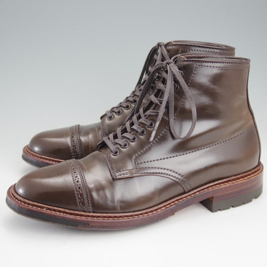 極美品★オールデン 6D【貴重★シガー色/コードバン/D0813HC】レースアップブーツ/Cigar/茶/メンズ/ALDEN★n924