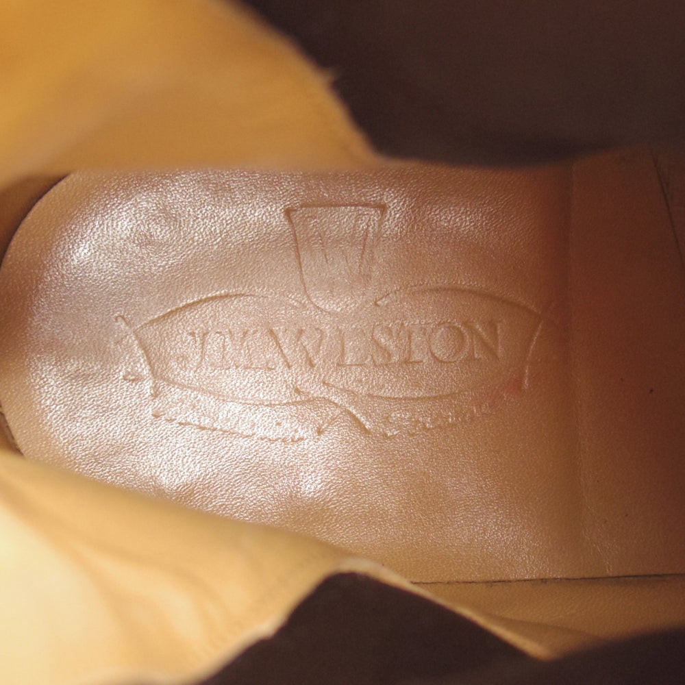 美品★J.M.ウエストン 6.5D【定価￥209,000-★サイドゴアブーツ/705】39ラスト/ボックスカーフ/黒/メンズ/Weston/ウェストン★o443