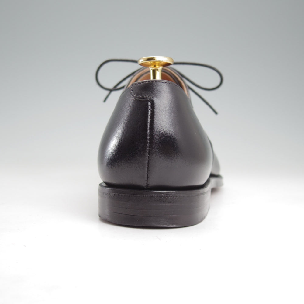 極美品★クロケット&ジョーンズ 7.5E【定価￥132,000-★HALLAM/348ラスト】ハラム/ストレートチップ/カーフ/黒/Crockett&Jones★n925